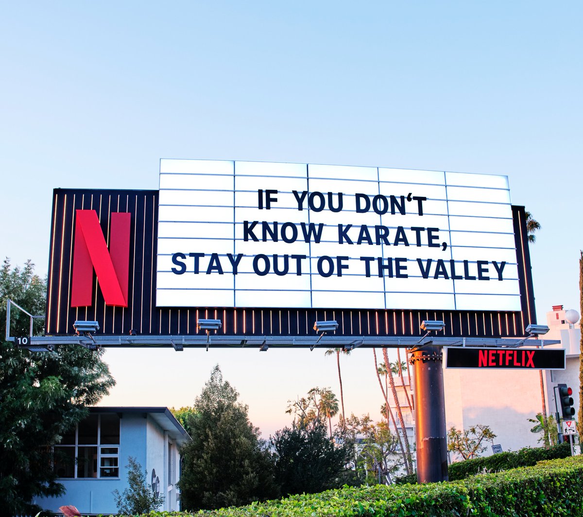 Netflix employing OOH advertising for promotions.